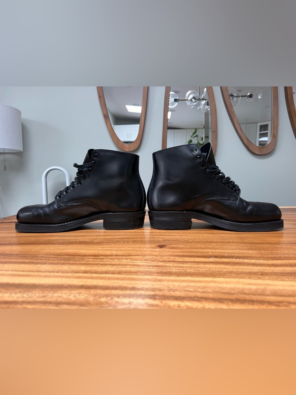 Biltrite Vintage Black Military Army Combat Boots Steel Toe - Picture 6 of 14
